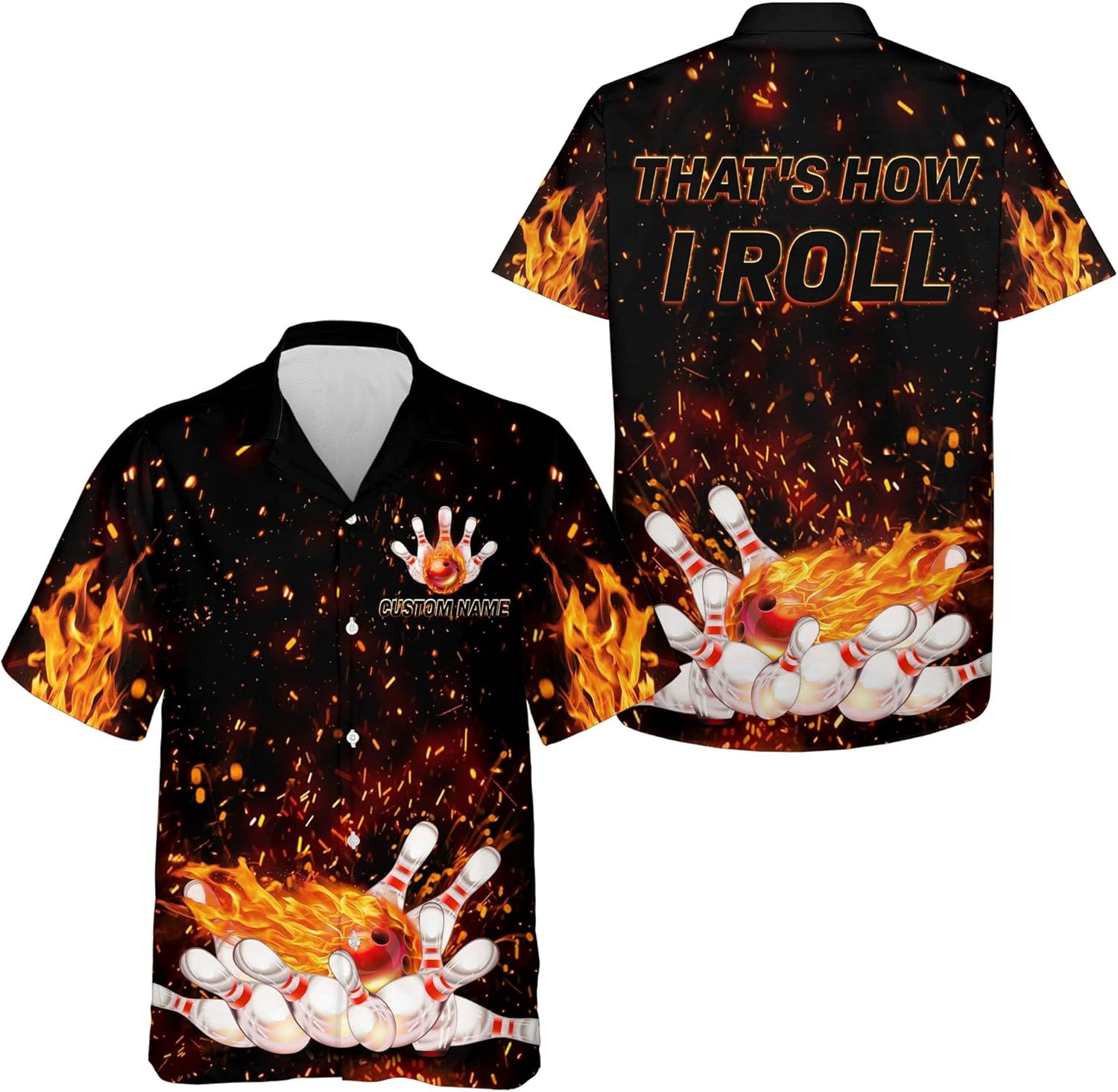 Personalized Bowling Shirts, Bowling Jerseys for Men, Hawaiian Shirt for Men, Personalized Hawaiian Bowlers