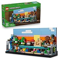 LEGO Minecraft Mini-Biomi Giocattolo - Decorazione Fai da Te in Miniatura per la Stanza da Gaming