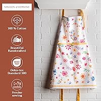 Vista 13 de Maison d' Hermine Delantal 100% de algodón para mujeres con bolsillo de cocina delantal de chef para hombres, decoración de Pascua
