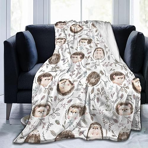 Manta de franela de regalo de erizo, manta suave y ligera para niñas, niños, mujeres, amantes del erizo, 60 x 50 pulgadas disponible en Yaxa Costa Rica