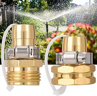 Conectores de mangueira, adaptador fácil de desligar e ligar, conector macho de alumínio fácil de instalar, conexão de mangueira de jardim, conectores fêmeas para jardinagem