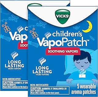 Vicks Children's VapoPatch, Wearable Mess-Free Aroma Patch, Soothing & Comforting Non-Medicated Vicks Vapors, For Children...
