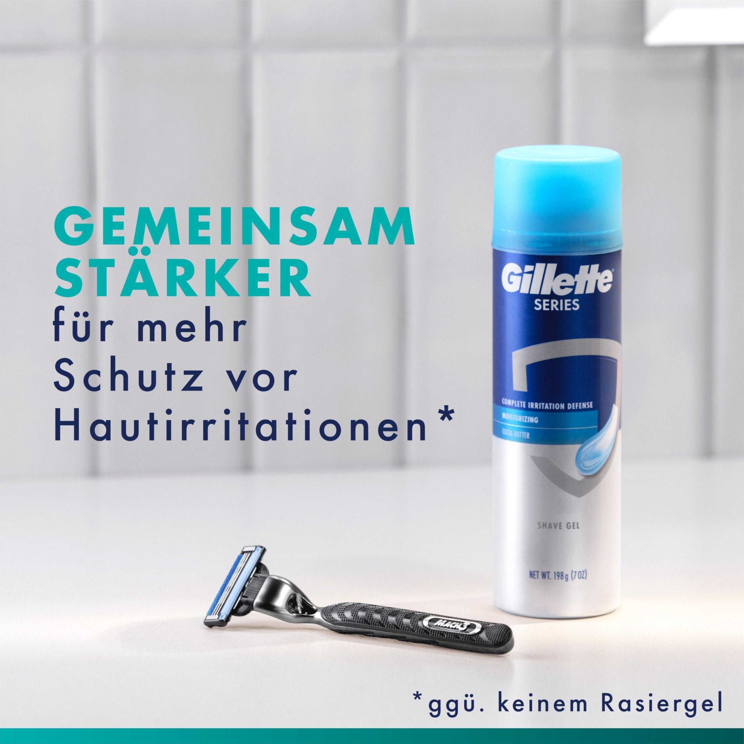 Gillette Mach 3 Standard Rasierer Herren, Metall, Grau/Schwarz - Herrenrasierer, Inkl. 1 Nassrasierer, 12 Rasierklingen mit Gleitstreifen Und Neuer Klingenbeschichtung für Weniger Hautirritation