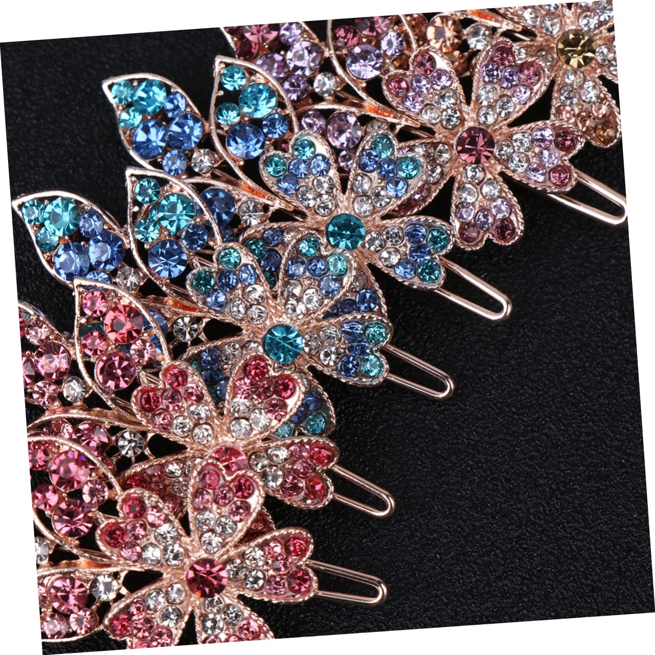18stücke Teiliges Rhinestone Haarklammern Für Frauen Elegante Blumen-haarspangen Verzierte Bobby Für Hochzeiten Und Besondere Anlässe Schicke Haarschmuck-accessoires Für