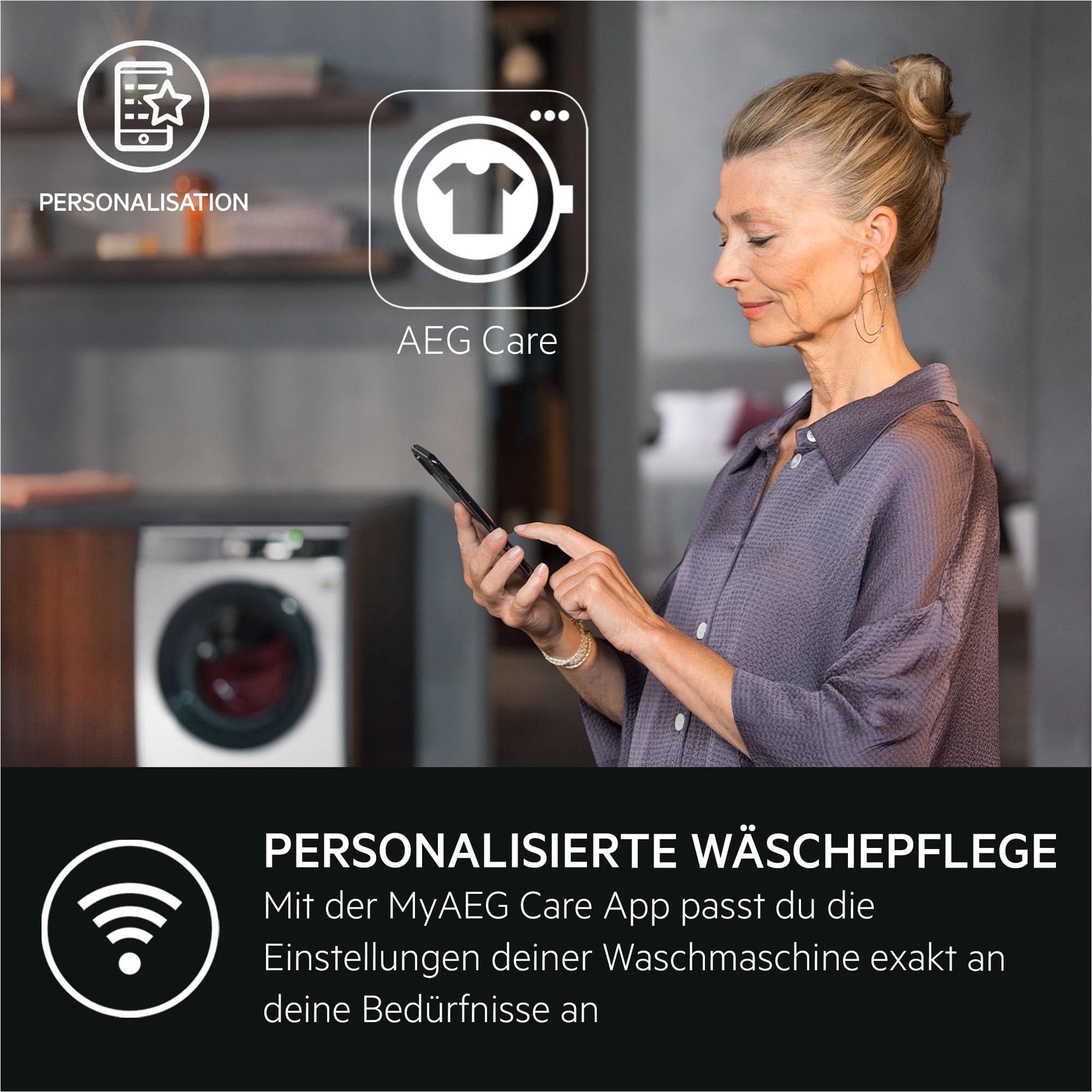 AEG LR7EW75610 WiFi Waschmaschine / Serie 7000 mit ProSteam / UniversalDose Schublade / 11,0 kg / Leise / Mengenautomatik / Nachlegefunktion / Kindersicherung / Wasserstopp / 1600 U/min