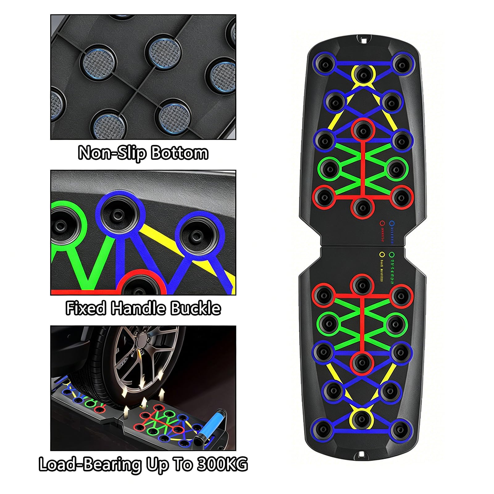 Push Up Bordo 14 in 1 Multi-Funzionale Pushup Stand Sistema per Le Donne degli Uomini, Portatile Push Up Bar, Uomo Palestra Allenamento della Forza Push up Maniglie