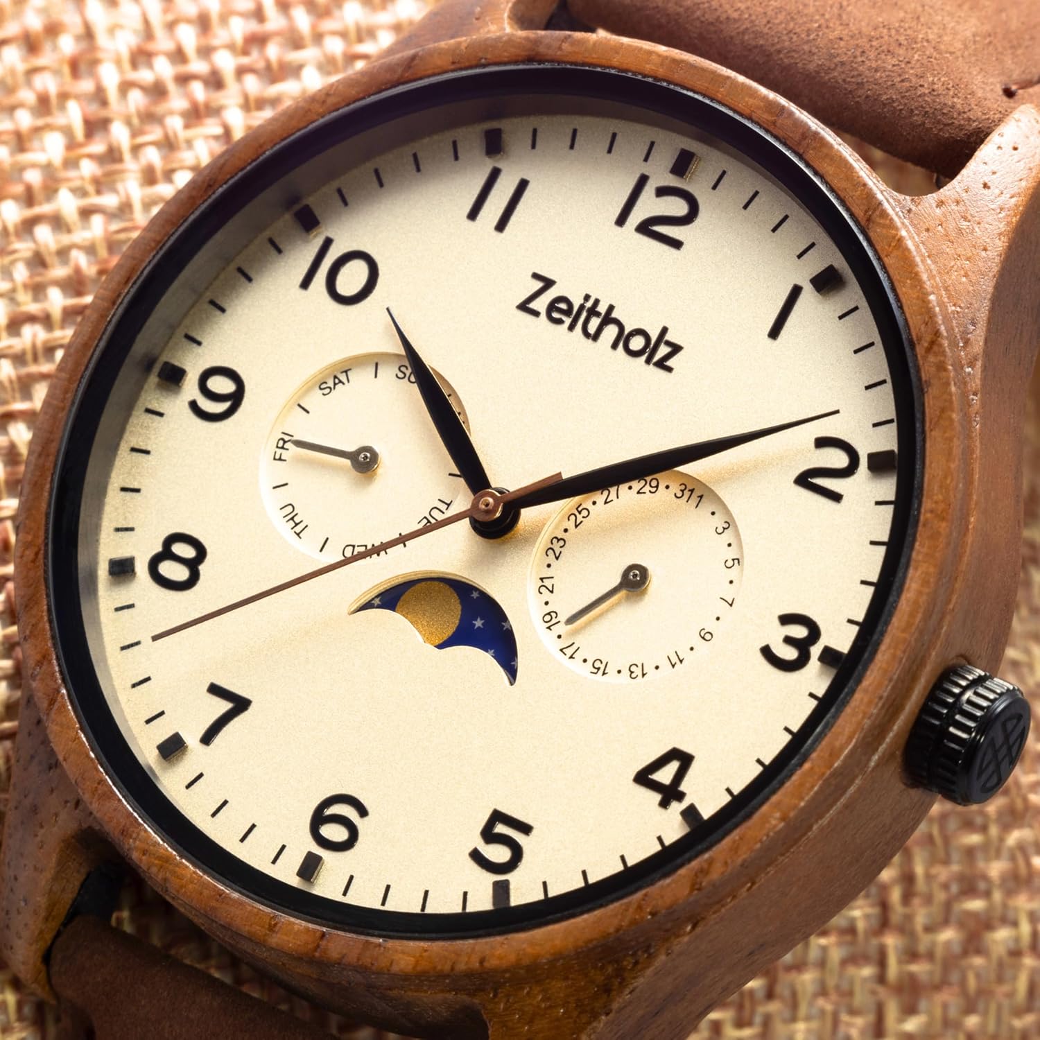 Zeitholz Wood Watches for Men, Wooden Watch, Gifts, Analog Watch, New Klitten Collection 42mm with Japanese Quartz Movement. - Image 3