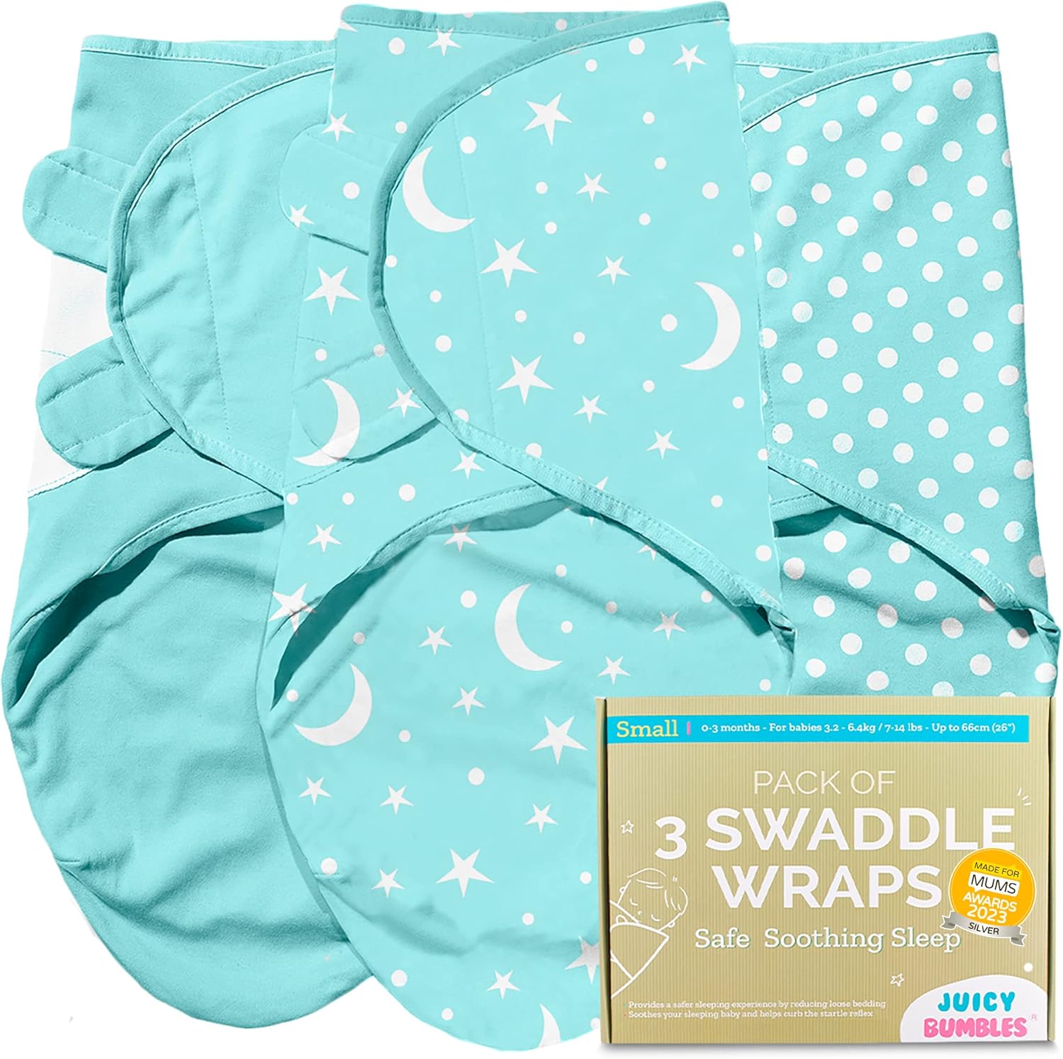 Juicy Bumbles Swaddle Blanket 03 Months 100 Cotton Baby Swaddle