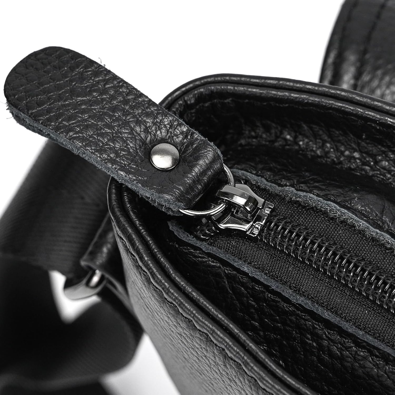 Leather Man Purse Shoulder Bag,Small Mens Crossbody Messenger Bags for Work,Men Satchel Handbag - Image 8