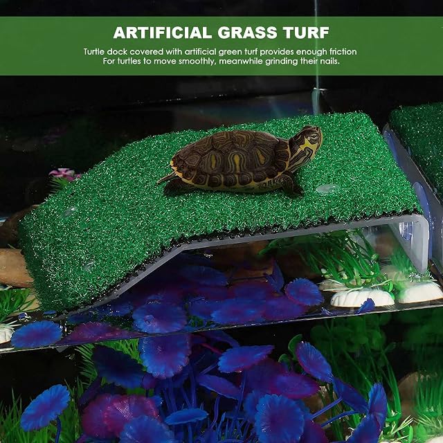 Foto 2 de 7 de Tbkoly Plataforma de tumbona para tortugas de césped Plataforma para las tortugas