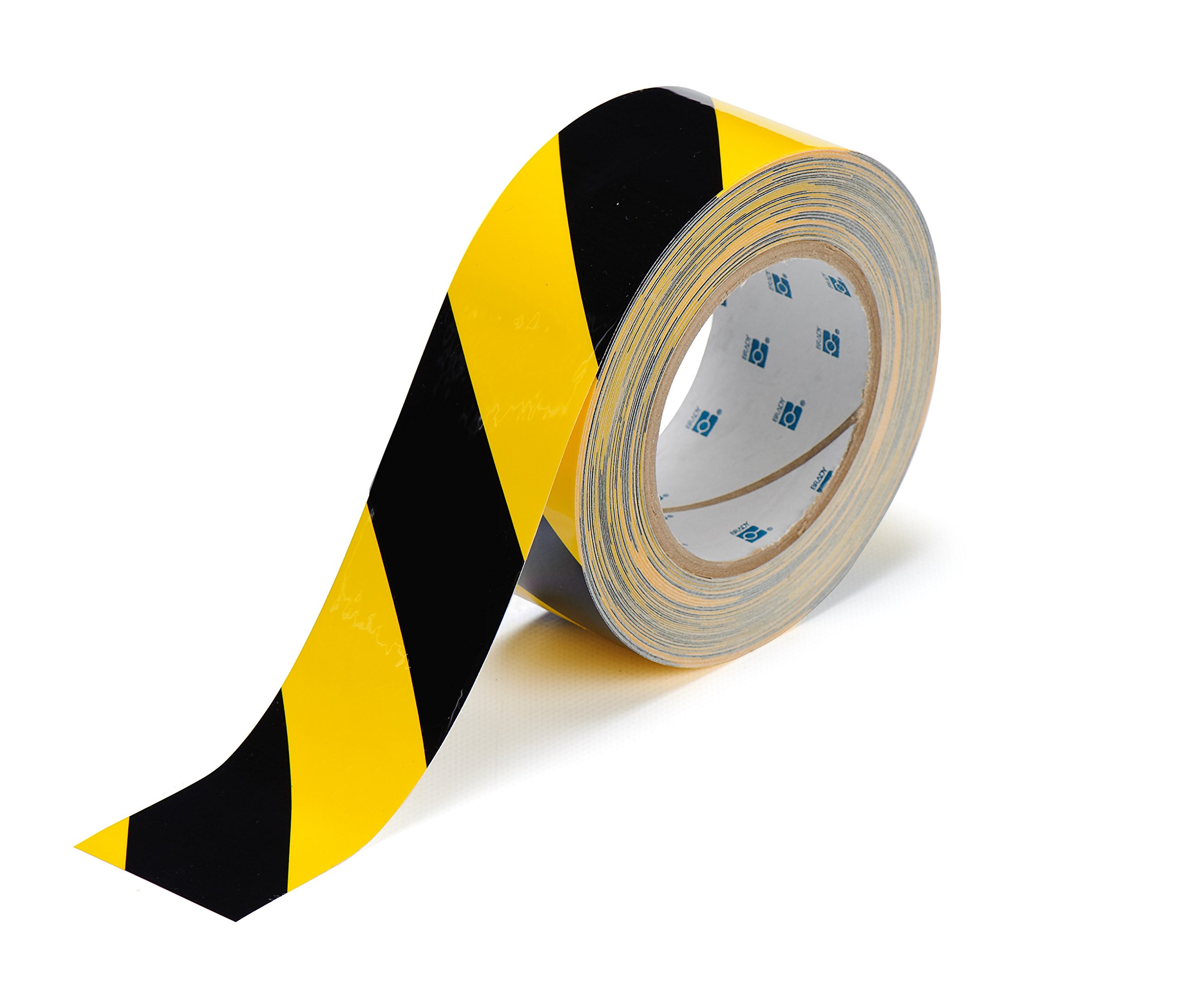 Brady ToughStripe Floor Marking Tape - Yellow and Black, Non-Abrasive Tape - 2