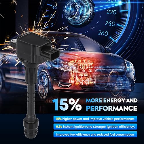 Miniatura 4 de Paquete de bobinas de encendido para Nissan Almera 2001-2005 1.8L L4, Sentra 2002-2006 1.8L L4, 5C1394 50078 C1397 UF351 E1048 E381 52-1745 IC481