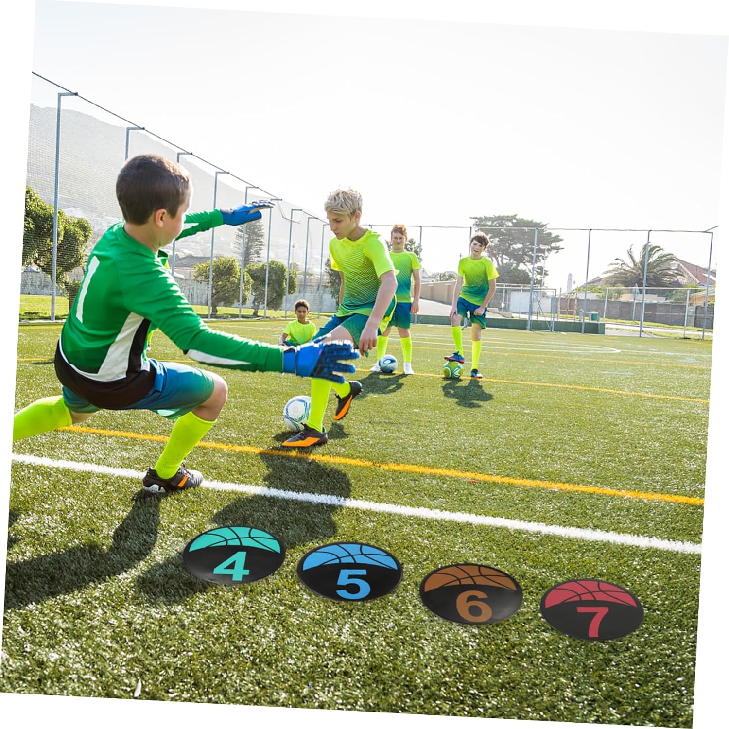 10pcs Soccer Training Marker Dishes TPE Football Markers for Agility Training Lightweight and Portable Signage for Outdoor Sports and Classroom Use