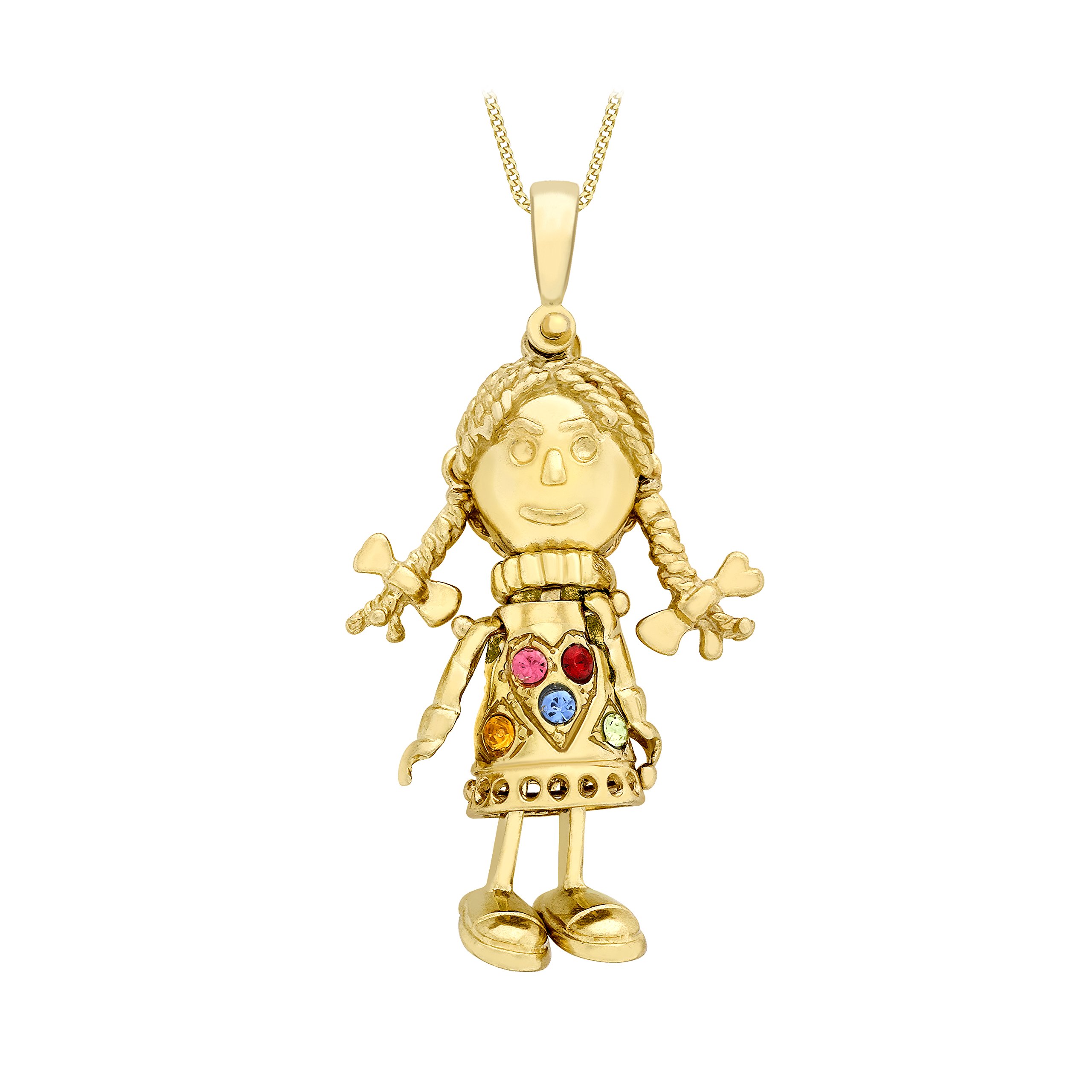Carissima Collar de mujer con oro amarillo de 9 quilates (375/1000), circonita, 46 cm