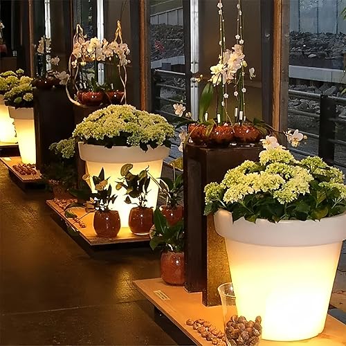 Miniatura 3 de LED Flower Pot - Waterproof LED Garden Lamps Solar Powered Led Planter Pots,for Patio Yard Pathway Lawn Home Outside Birthday Housewarming