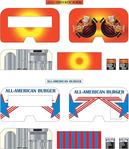 Miniatura 4 de Walthers SceneMaster Remolques de comida para barbacoa y tacos - Kit