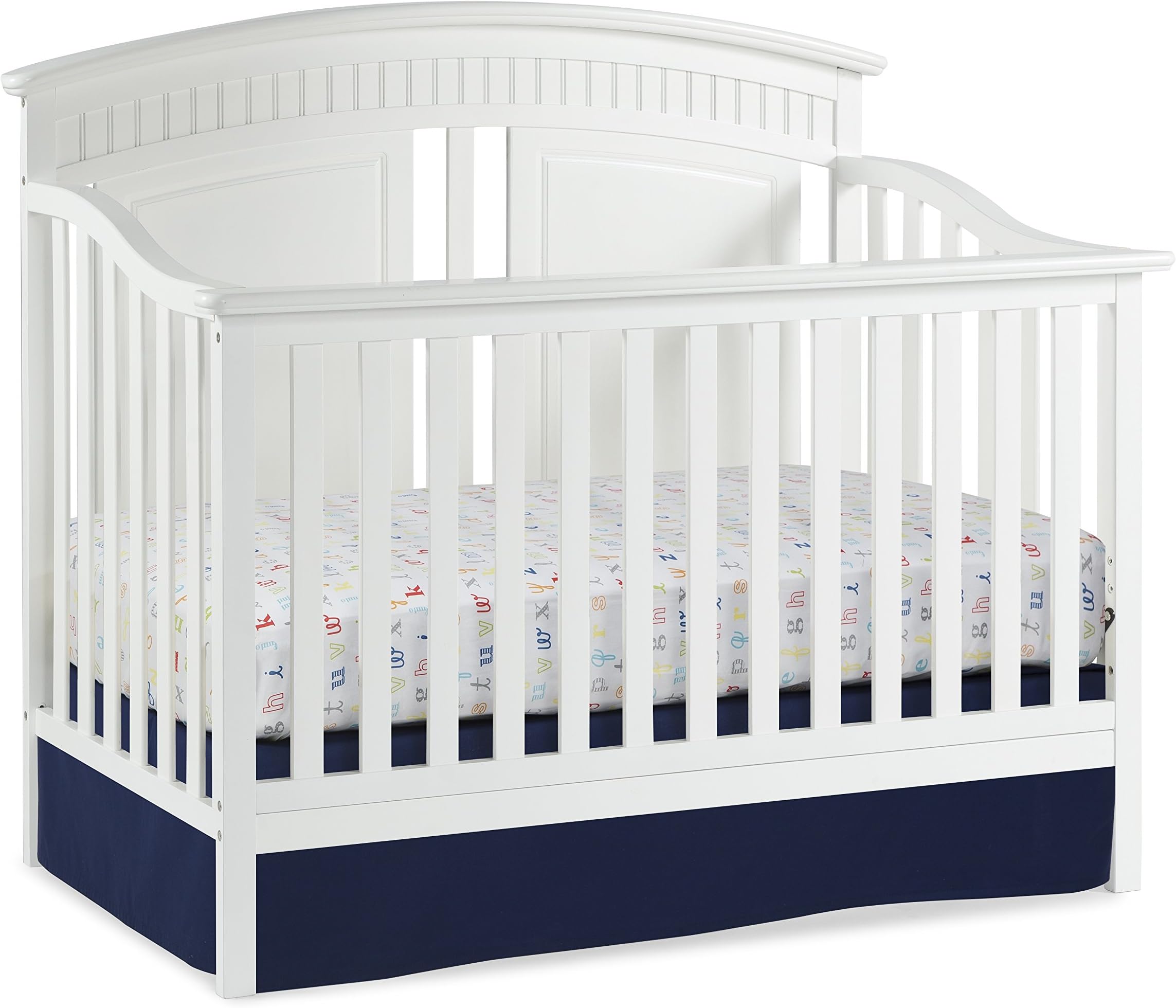 Majestic 4-in-1 Convertible Crib, White