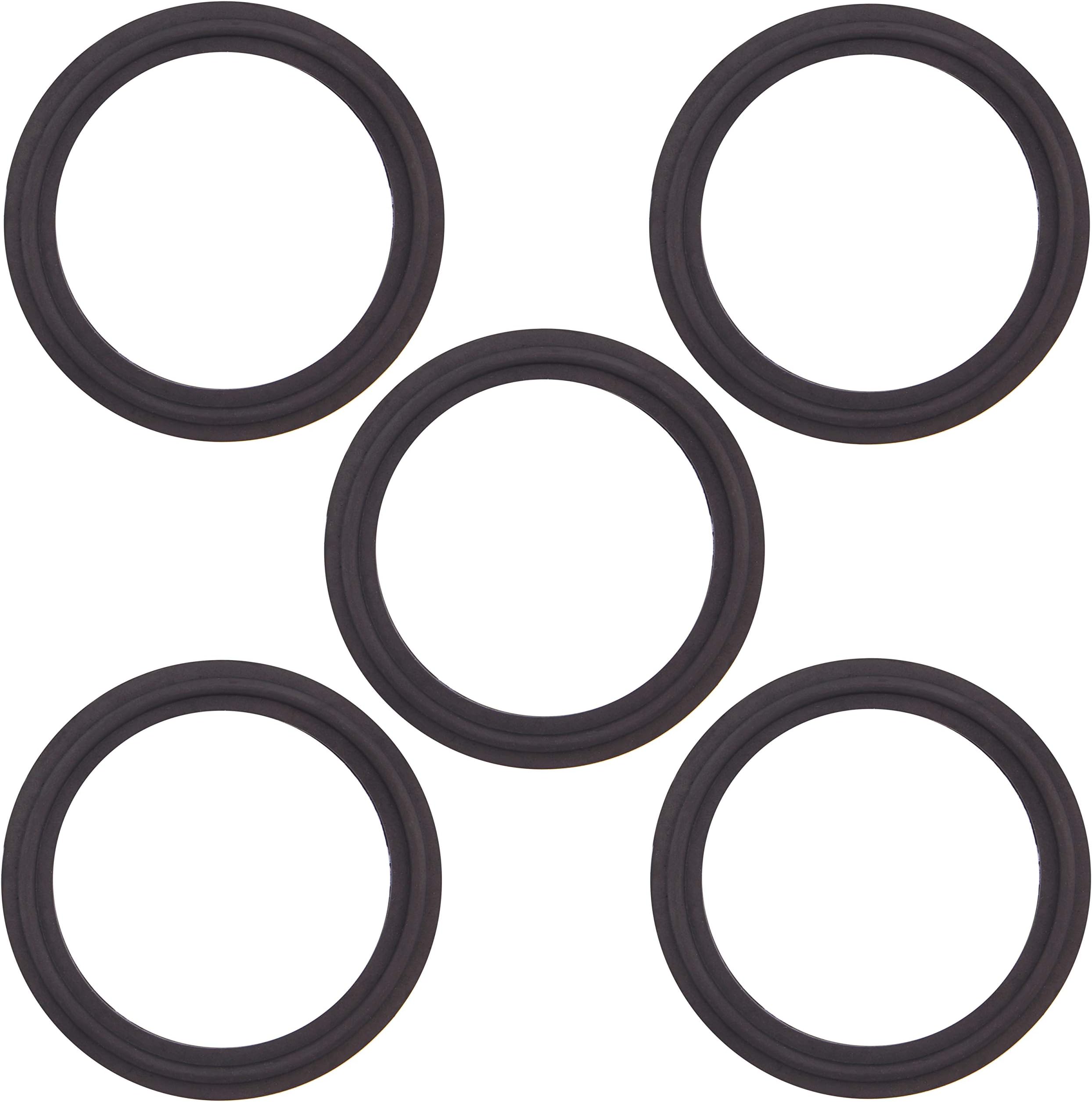 2" Tri Clamp EPDM Sanitary Gasket Fits Tri-Clover Type Ferrule (Pack of 5)