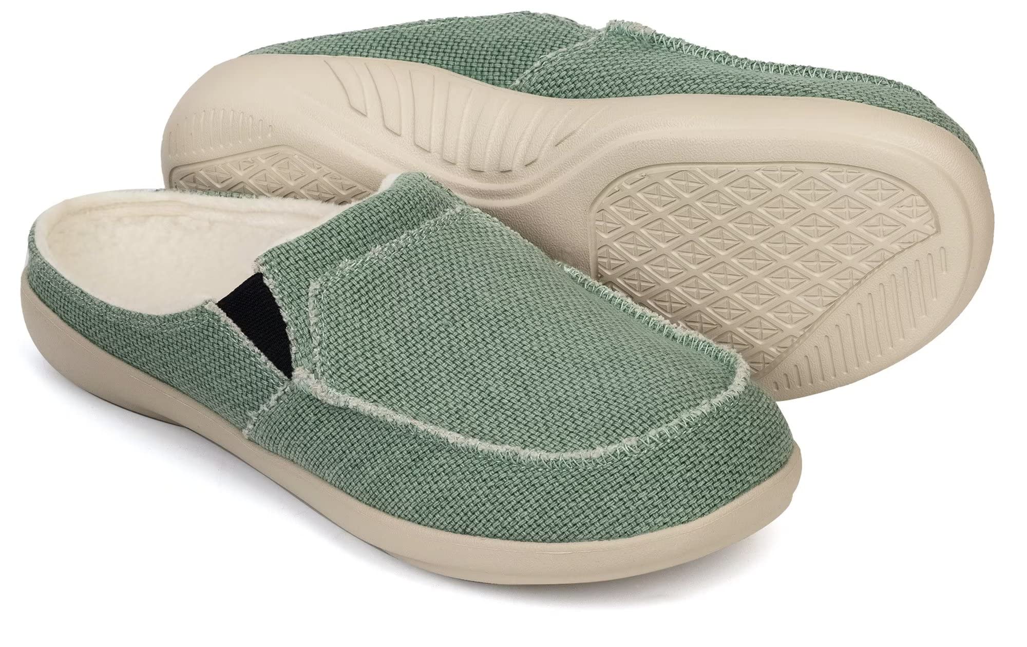 ADAX Men's Plantar Fasciitis & Pain Relief Orthotic Slippers with Arch Support (Size:US 7-US 14)