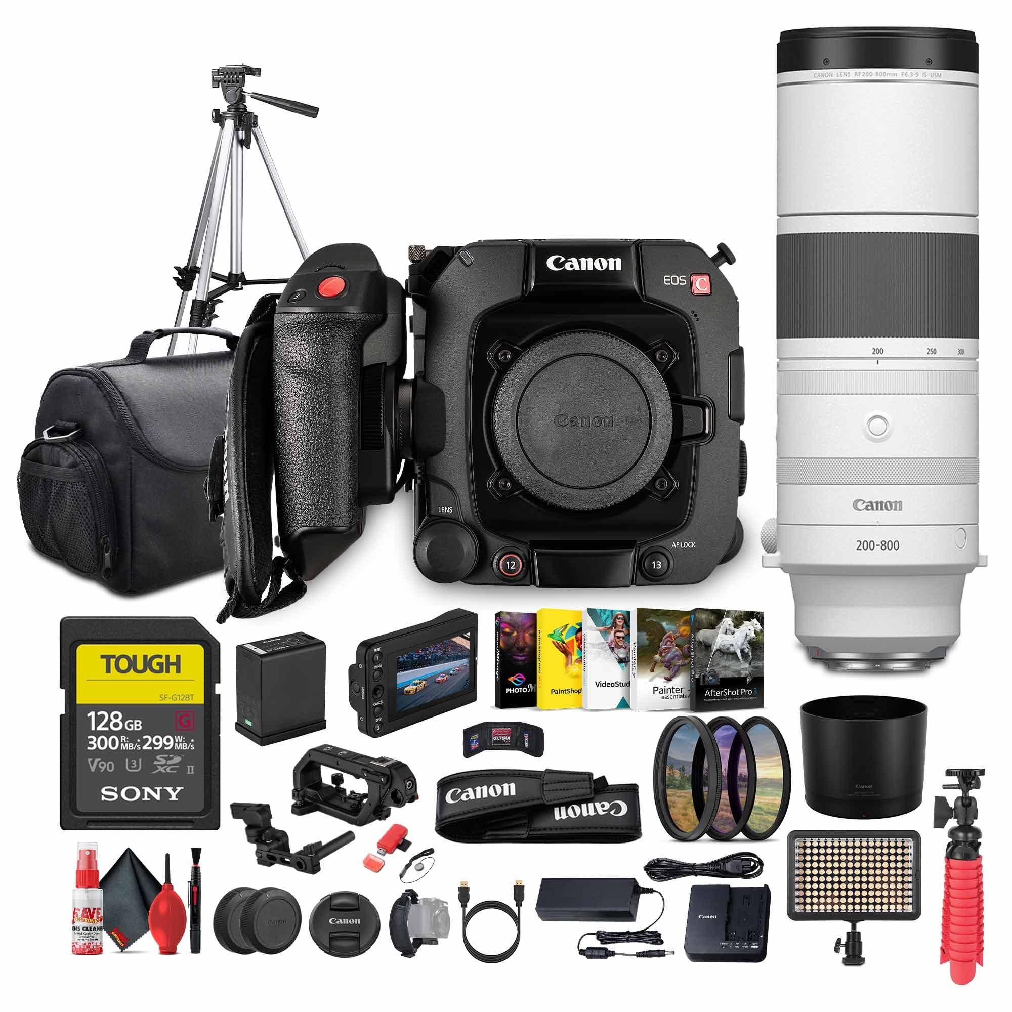 Canon EOS C400 6K Full-Frame Professional with 200-800mm Lens Bundle