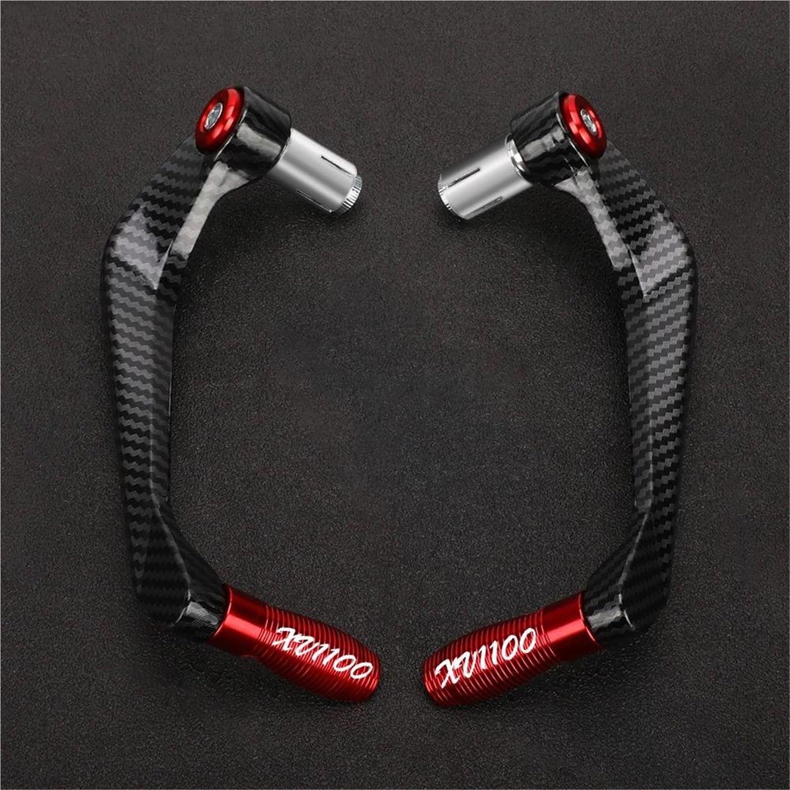 Zapora Red A Controls Parts Motorcycle Handlebar Brake Clutch Lever Handguard Protector Parts For Yamaha Xv1000 1984 1985 For Virago 1986-1997(Red A)