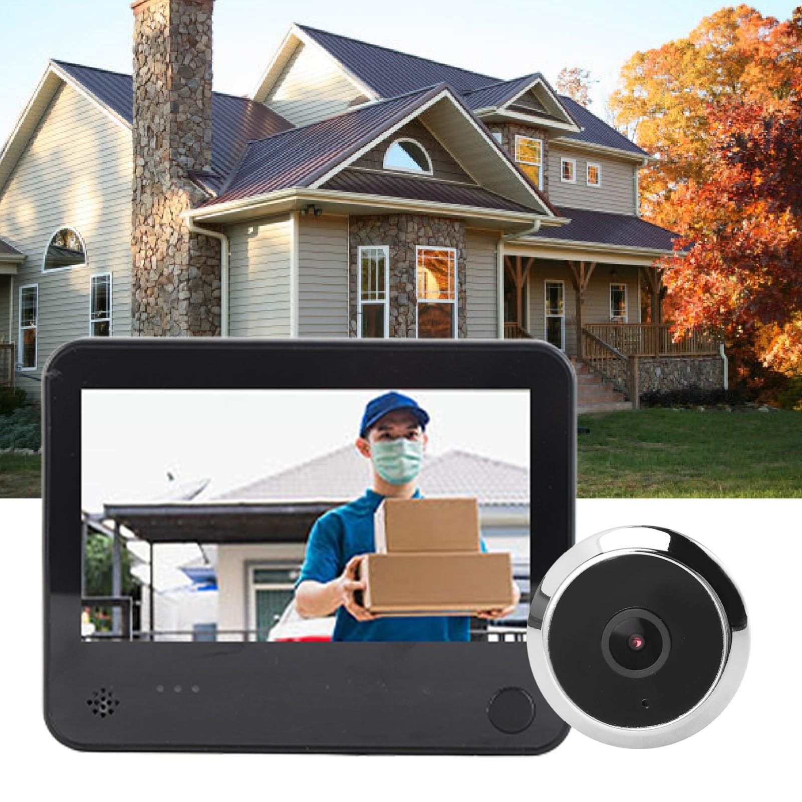 Amazon.co.jp: Zerodis 4.3インチHD IPSディスプレイ ドアスコープ