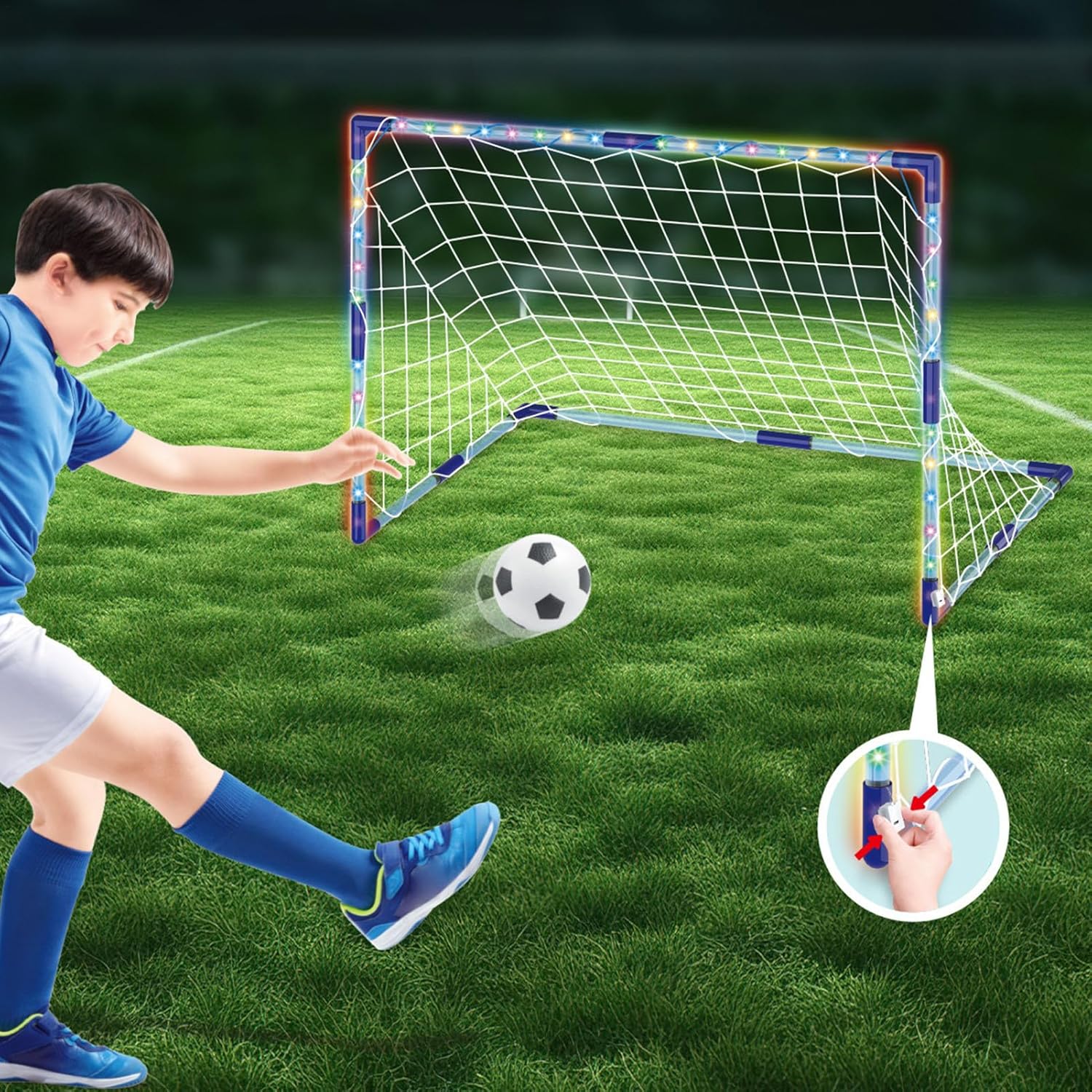 Genérico Children's Football Goal - Folding Goal for Outdoor Children | Small Goal for Practice in Gym Field Training Games Beach Park