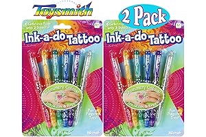 Toysmith Ink-a-Do Shimmery Tattoo Pens Bundle