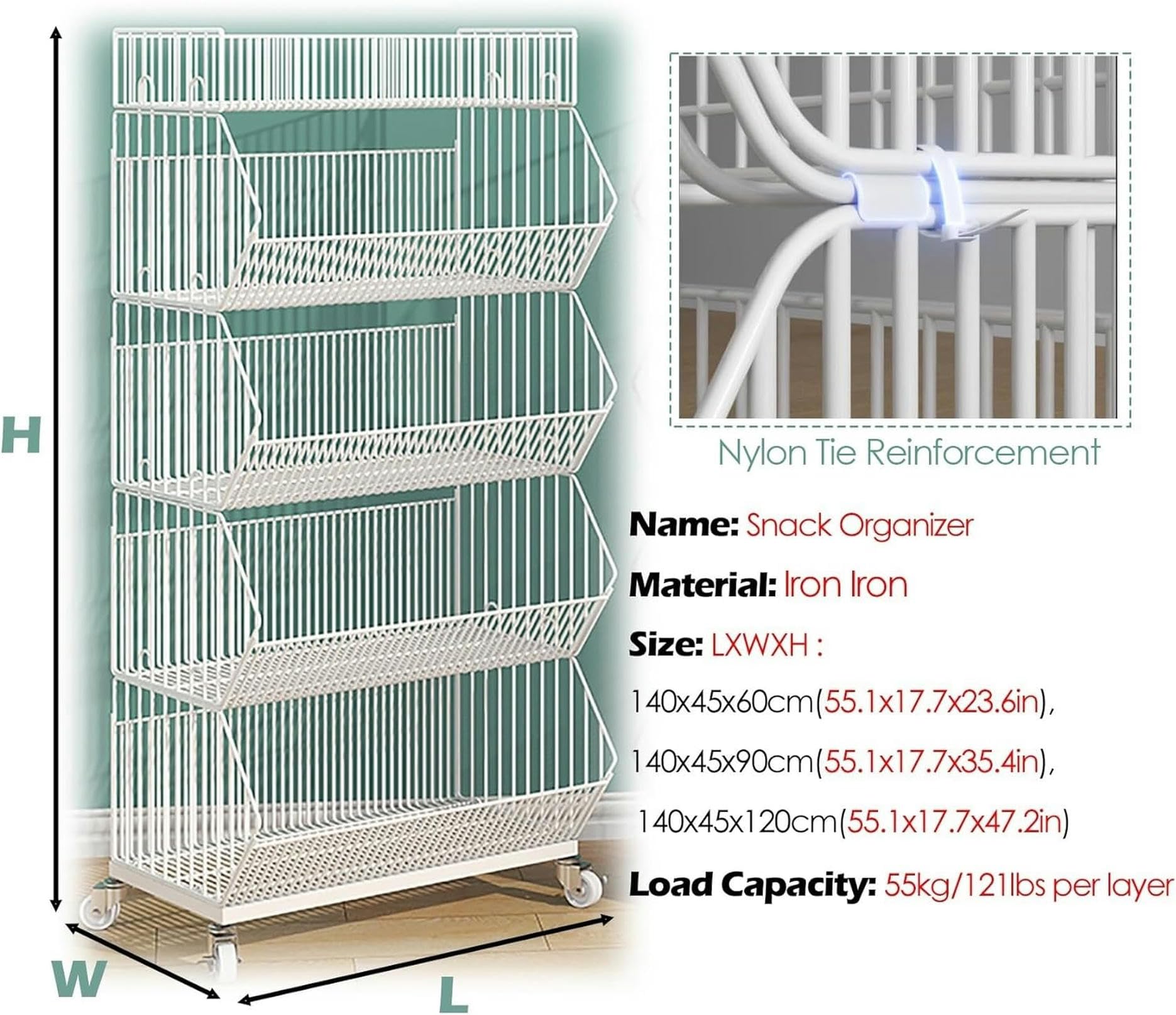 Amazon｜ショップ用のスーパーマーケットディスプレイスナックラック