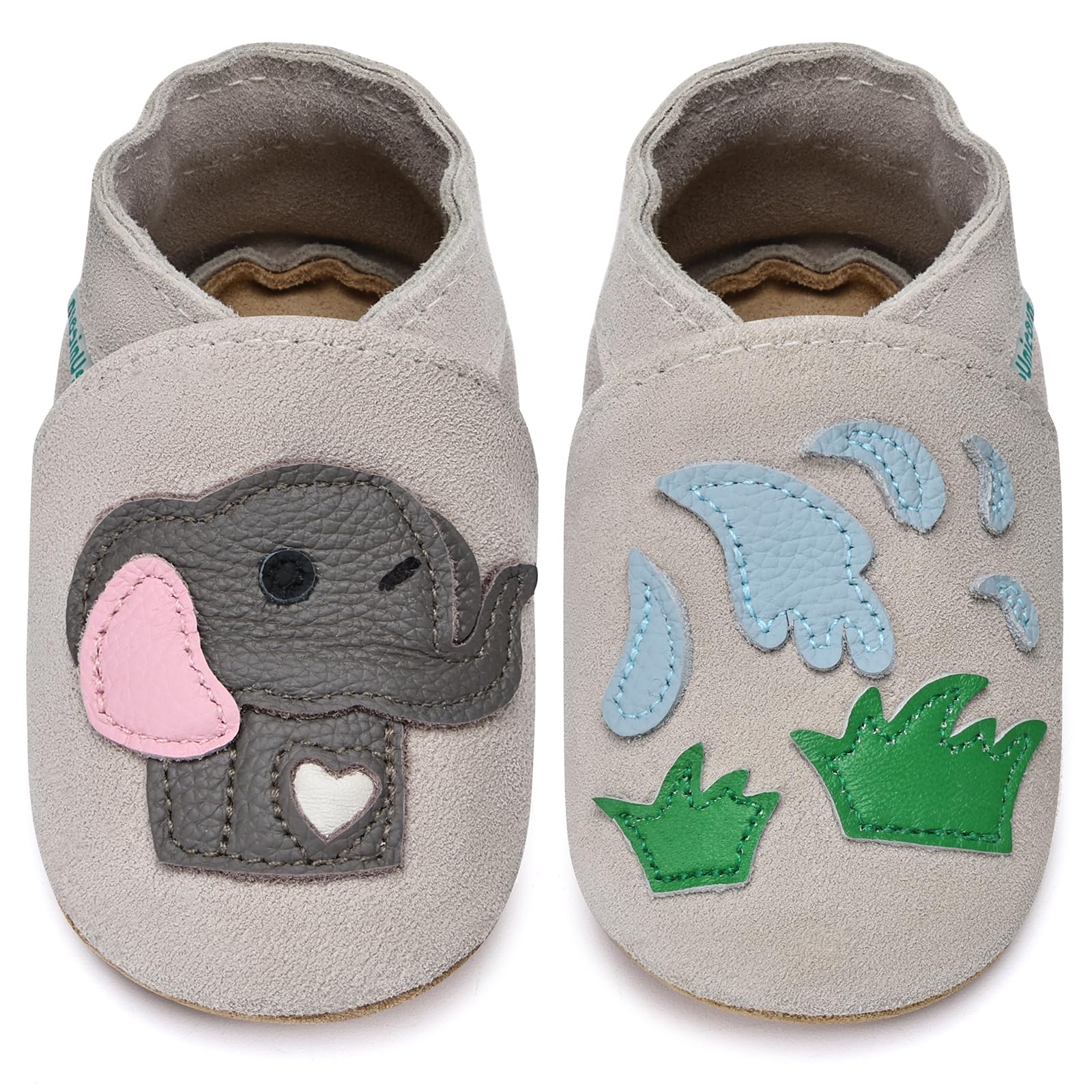 IceUnicorn Lauflernschuhe Baby Krabbelschuhe Lederschlappen Babys Jungen Mädchen Weicher Lederpuschen