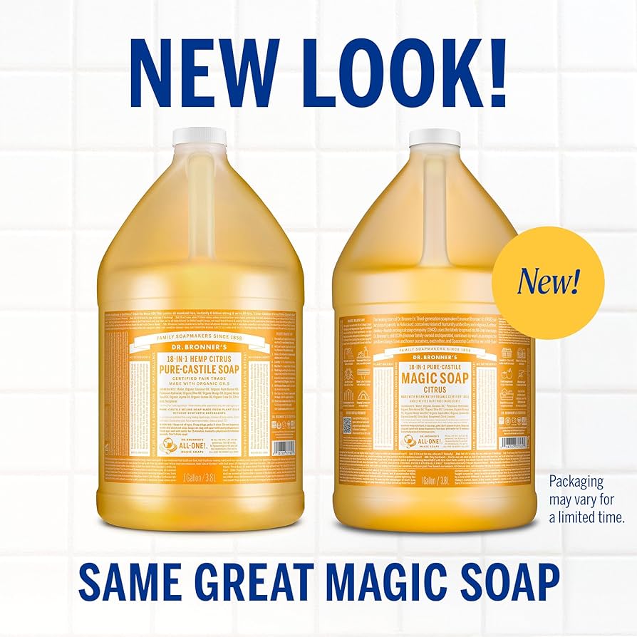 Amazon.com : Dr. Bronner's Pure-Castile Magic Soap Liquid (Citrus