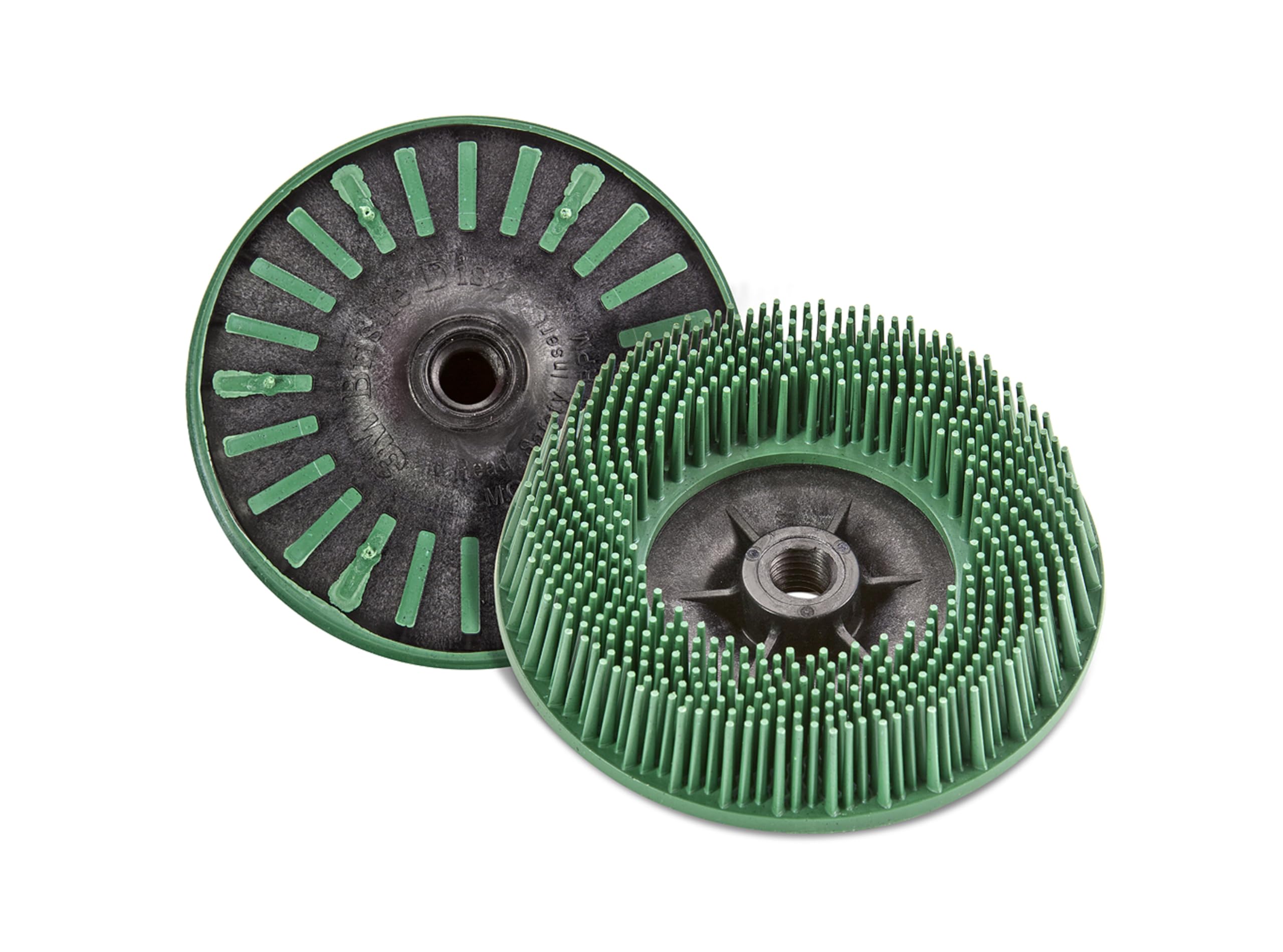 3M Scotch-Brite Disco Bristle BD-ZB, 115 mm, P50, Verde, M14, 5 por paquete