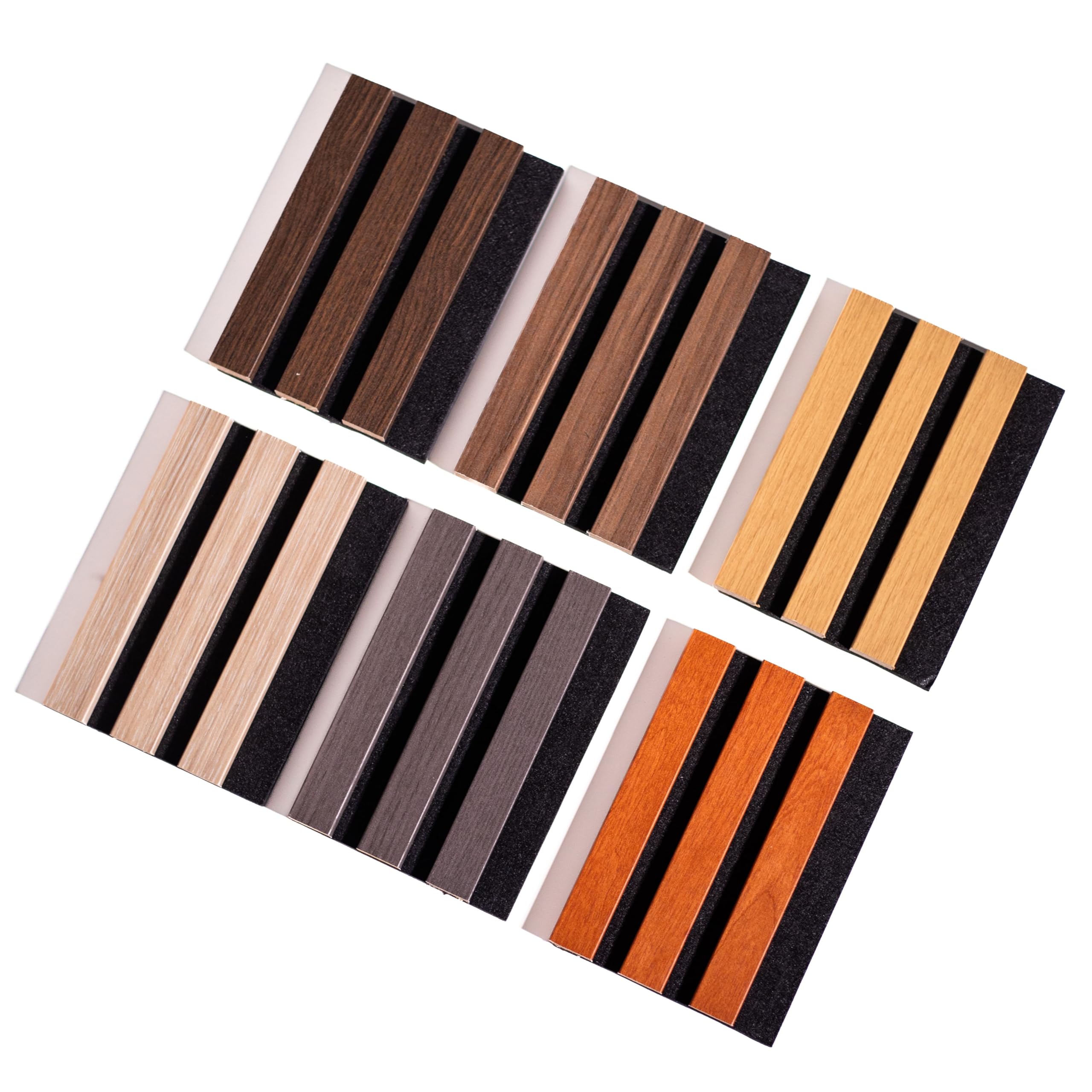 StickersLab - Pannello Acustico Fonoassorbente per Controsoffitto a Doghe Ignifugo B-s2 - Confezione 3 pz. (Antracite)