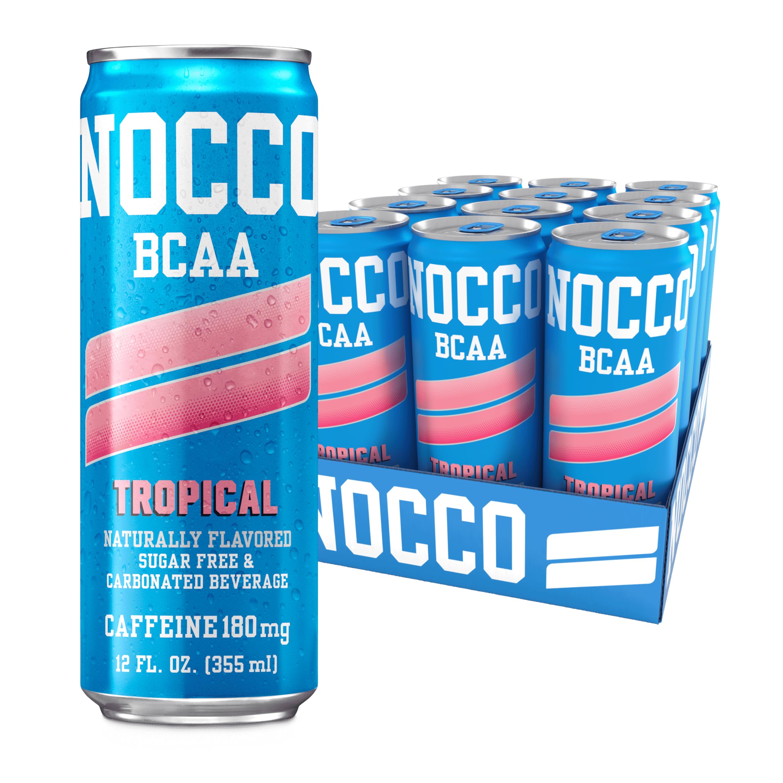 Buy NOCCO BCAA Energy Drink Tropical Flavor 12 Fl Oz Pack Of 12 Buy NOCCO BCAA Energy Drink Tropical Flavor 12 Fl Oz Pack Of 12