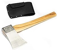 Vista 1 de The Bad Axe: World Axe Throwing League Premium Competition Hacha de lanzamiento con funda de nailon para lanzar hacha y mango de madera de nogal