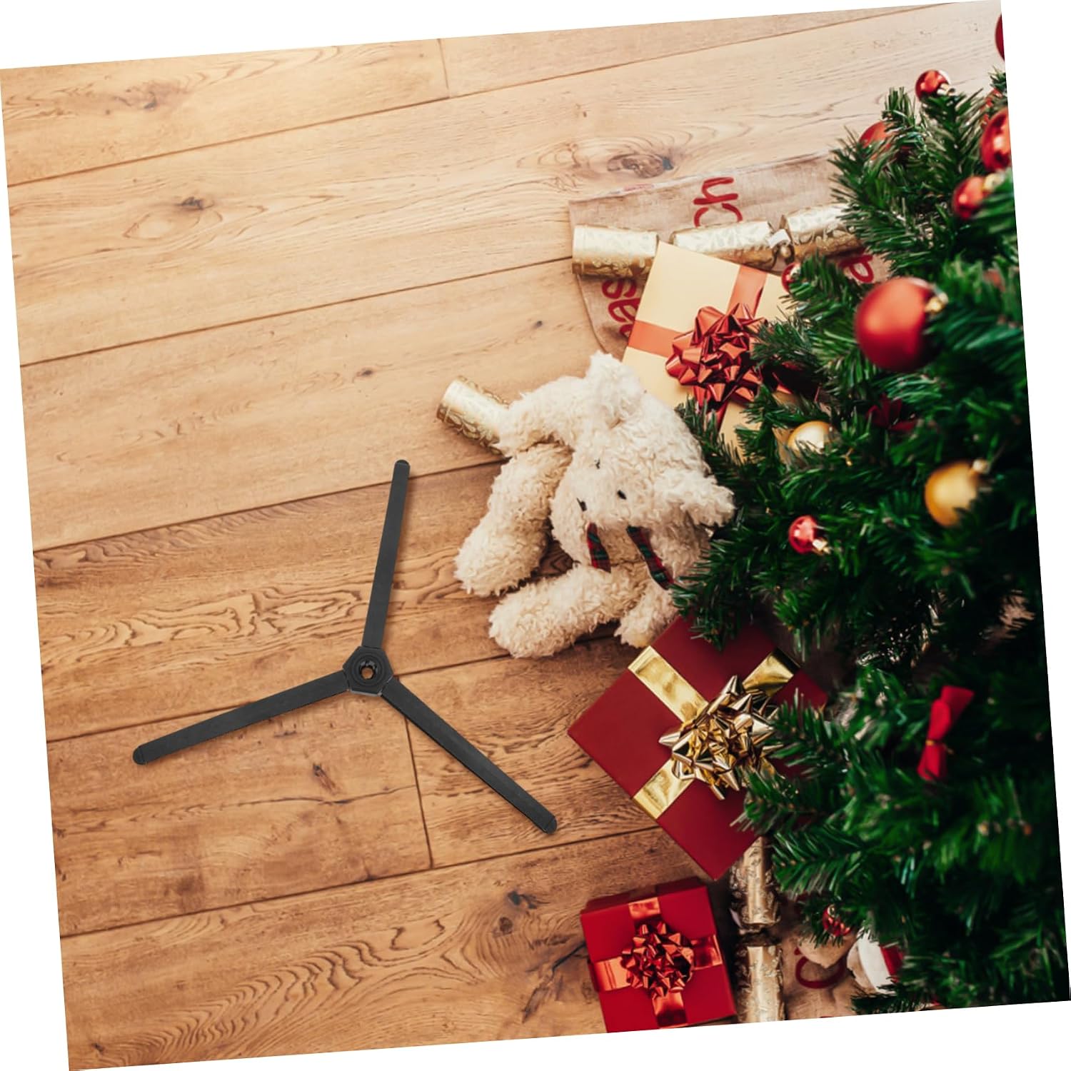 PRETYZOOM Christmas Tree Stand Bracket Sturdy Base for Artificial Tree Stability Easy Assembly for Holiday Decorations