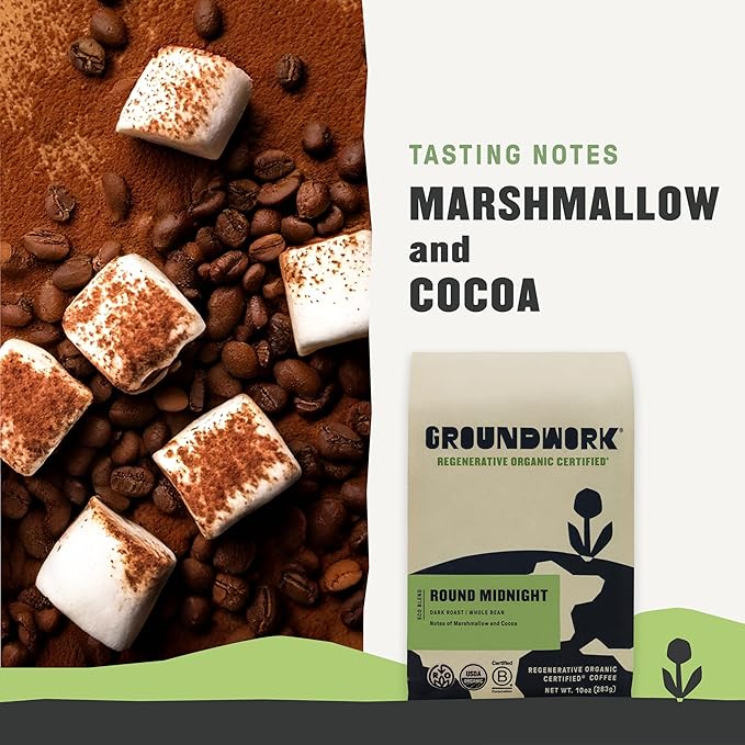GROUNDWORK COFFEE CO Café Orgánico en Grano Round Midnight 283 g miniatura 3