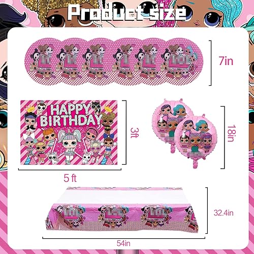 Miniatura 4 de Decoraciones sorpresa para fiesta de cumpleaños, suministros de fiesta sorpresa que incluyen pancarta, telón de fondo, globos redondos de aluminio,