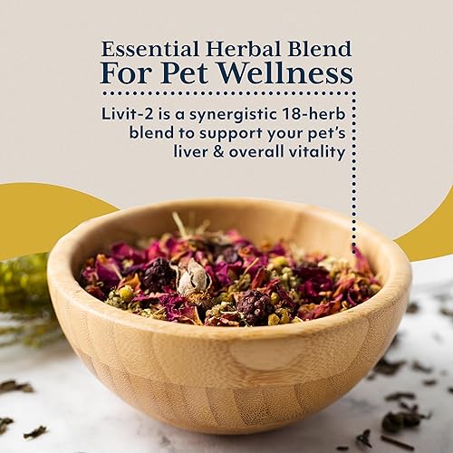 Miniatura 4 de Ayush Herbs Livit-2 Suplemento de salud para mascotas, apoyo hepático y gastrointestinal, piel y cabello saludables, animales pequeños o grandes,