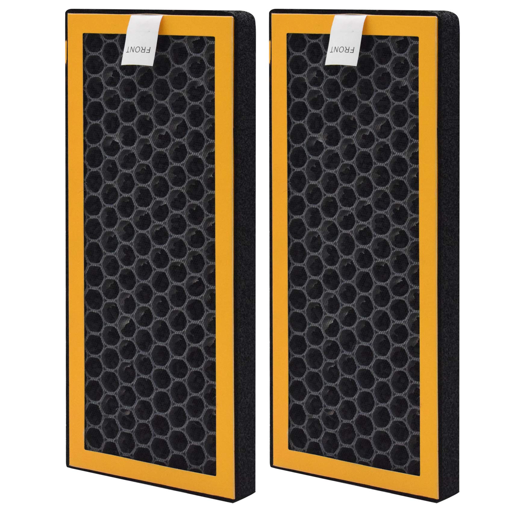 GHM2-Pack Replacement Odor Filters Compatible with HoMedics Oscillating Tower HEPA Air Purifier Cleaners AT-PET01, AT-PET02, Size: 9.76" x4.25" x 0.78"