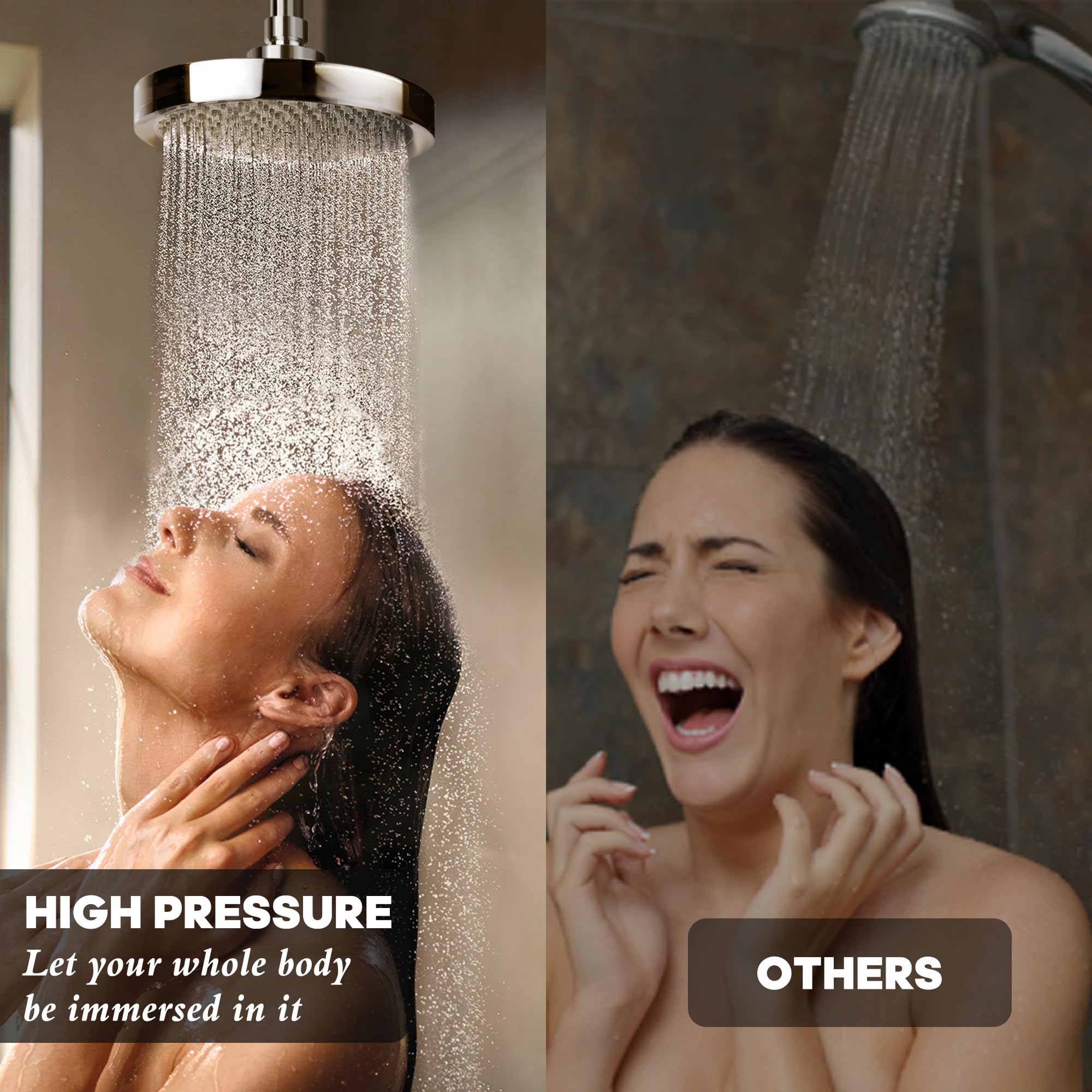 Amazon.co.jp: 6インチ シャワーヘッド クローム : ホーム＆キッチン