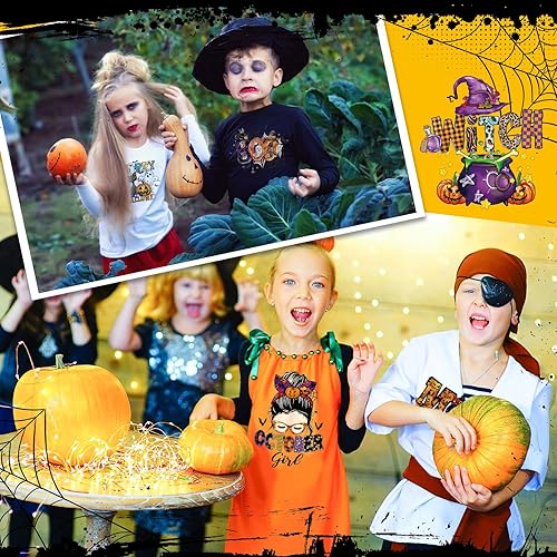 Miniatura 2 de Qeeenar 30 Pcs Iron on Transfers Thanksgiving Fall Patches Decals Appliques for T Shirts Iron on Decals Heat Transfer Sticker for Clothes Pillow