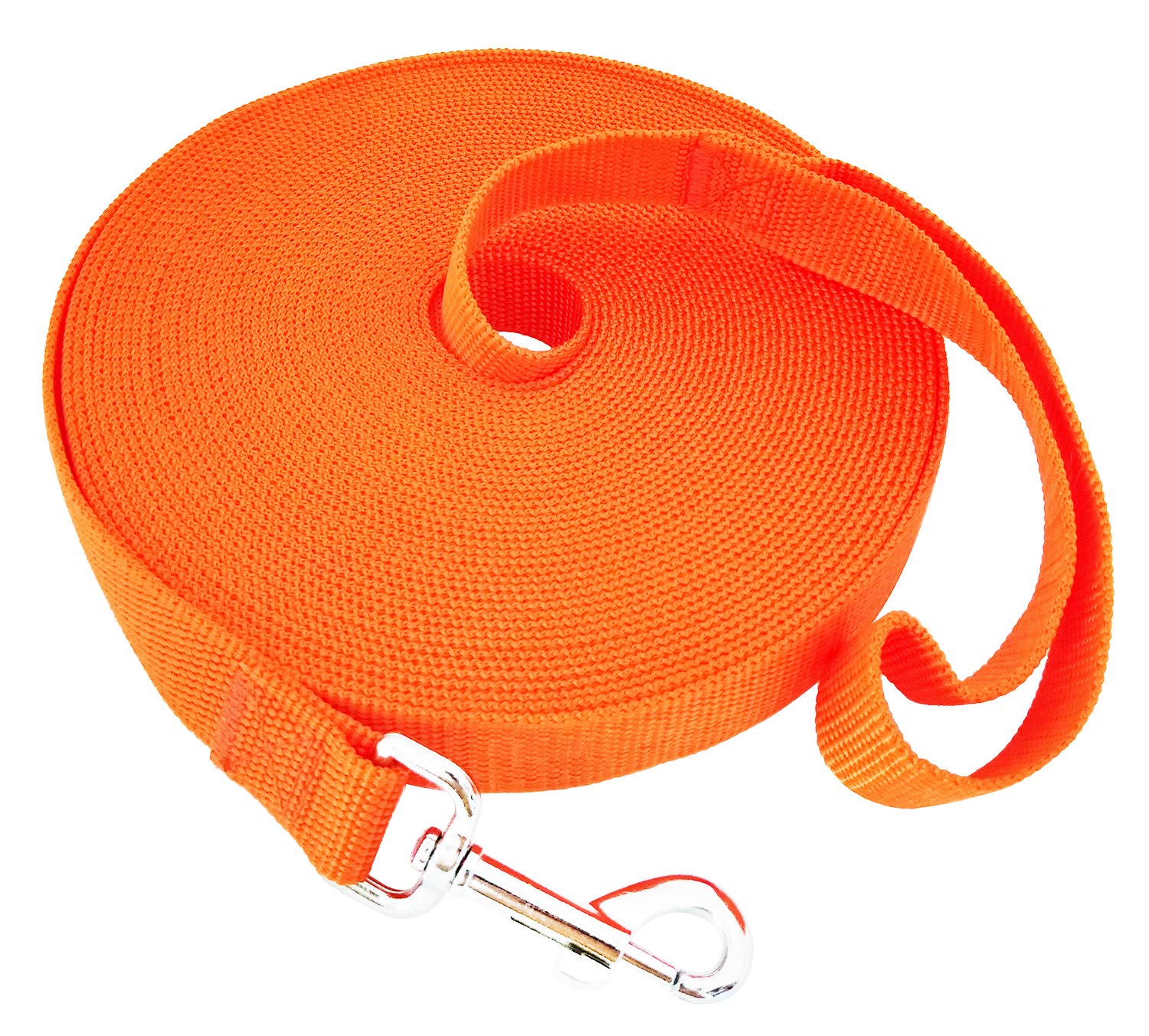 SALO Nylon Training Dog Leash for Small Medium Large Dogs, 3/4 Inch Wide, 20ft 30ft 40ft 50ft Long Leash Dog/Puppy Lead for Obedience Recall Training, Camping, or Backyard