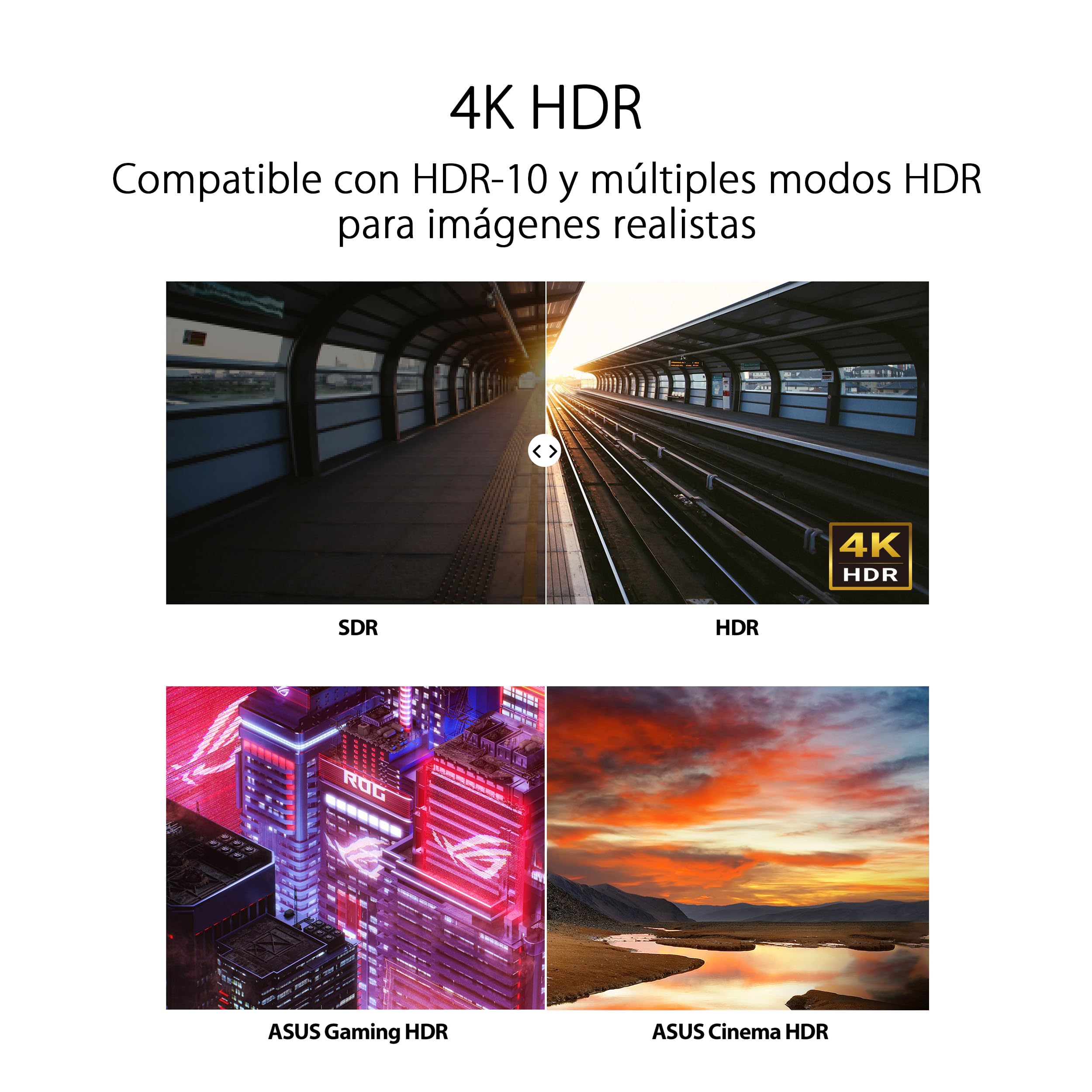 ASUS VP327Q - Monitor Eye Care de 31,5", 4K UHD (3840 x 2160), 99% sRGB, HDR-10, Adaptive-Sync, DisplayPort, HDMI, antiparpadeo, Filtro de luz Azul, montable en Pared