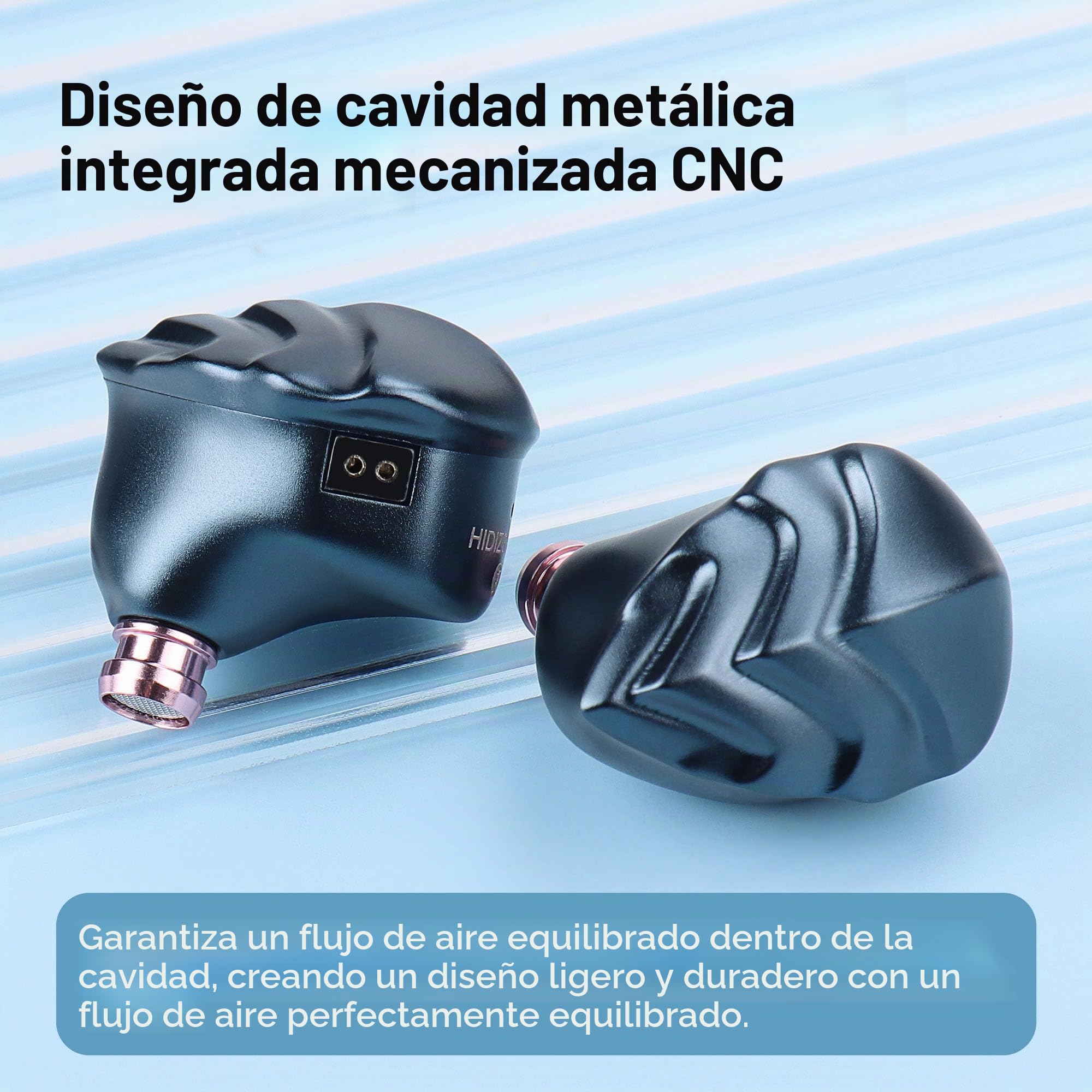 Hidizs MK12 Turris Auriculares In Ear Monitor, 12 mm Diafragma de Magnesio Puro al 91% con Imán de 1,5 T, Sonido Estudio, 10 Hz-45 kHz, Filtros Neumáticos, Cable OFC, 3,5 mm