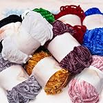 Knitting Yarn Chenille Yarn 6mm Soft Thick Plush Yarn Fluffy Velvet Yarn for Crocheting Knitting DIY Craft Making Blankets, Clothes,socks(80m)