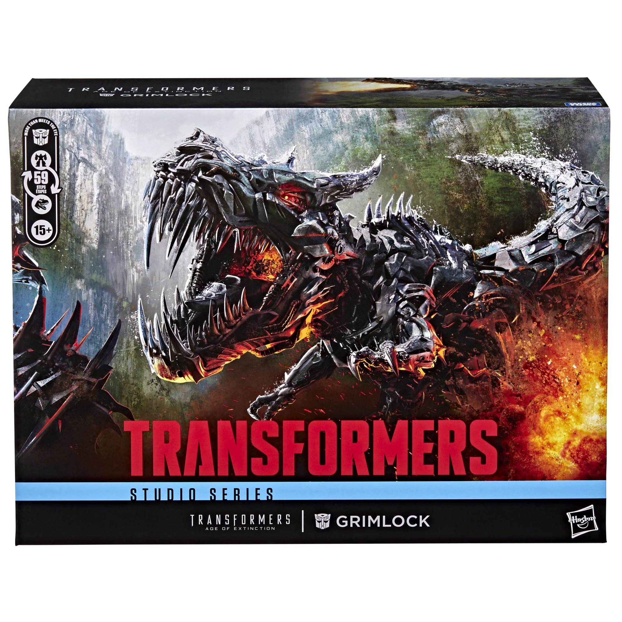 Transformers Studio Series, L'era dell'estinzione, Grimlock, action figure convertibile collezionabile Titan Class da 38 cm, dai 15 anni in su