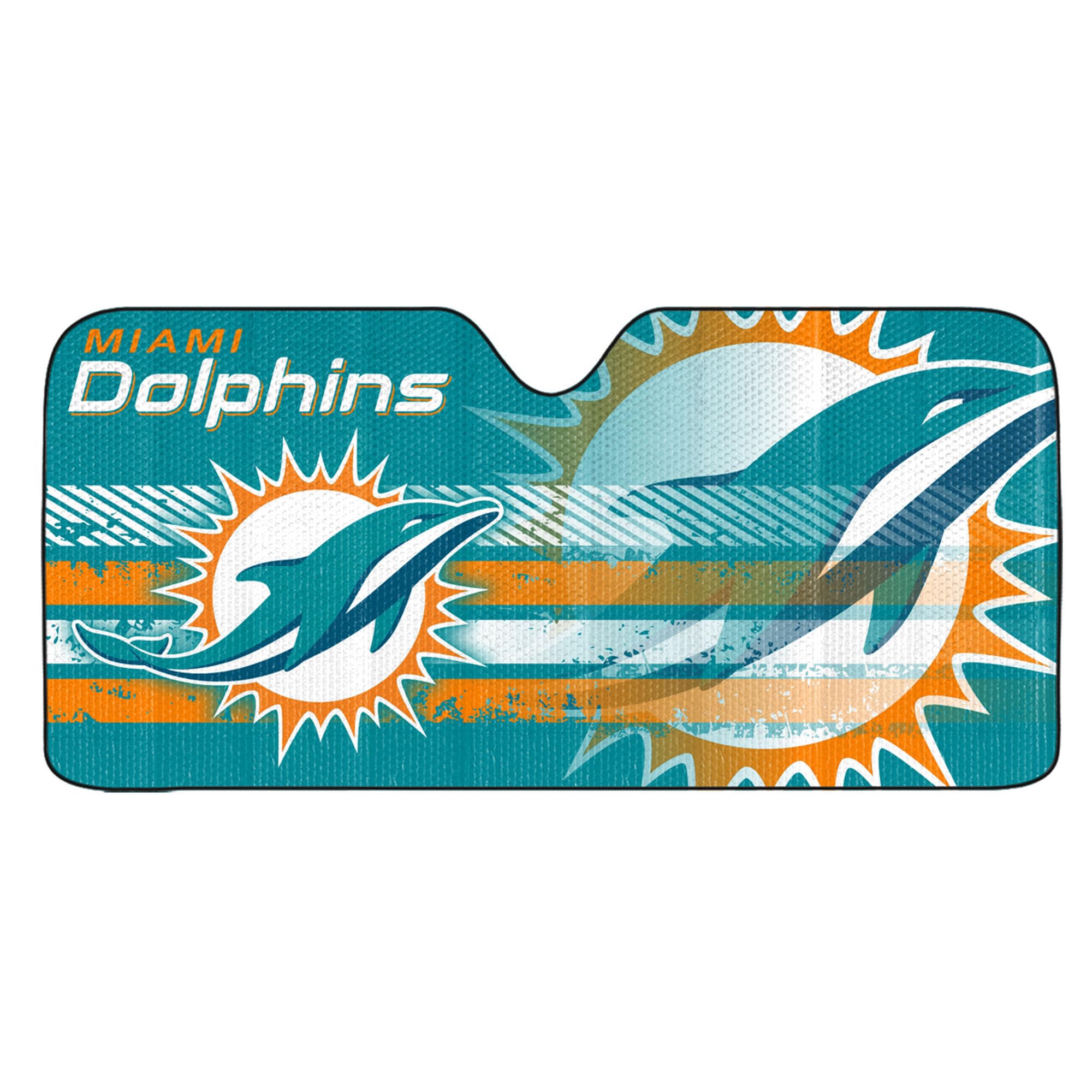 Fanmats NFL Windshield Sun Auto Shade, Sun Shield Sun Visor Accordion tri-fold for Storage 59" x 29.5", Colorful Team Design