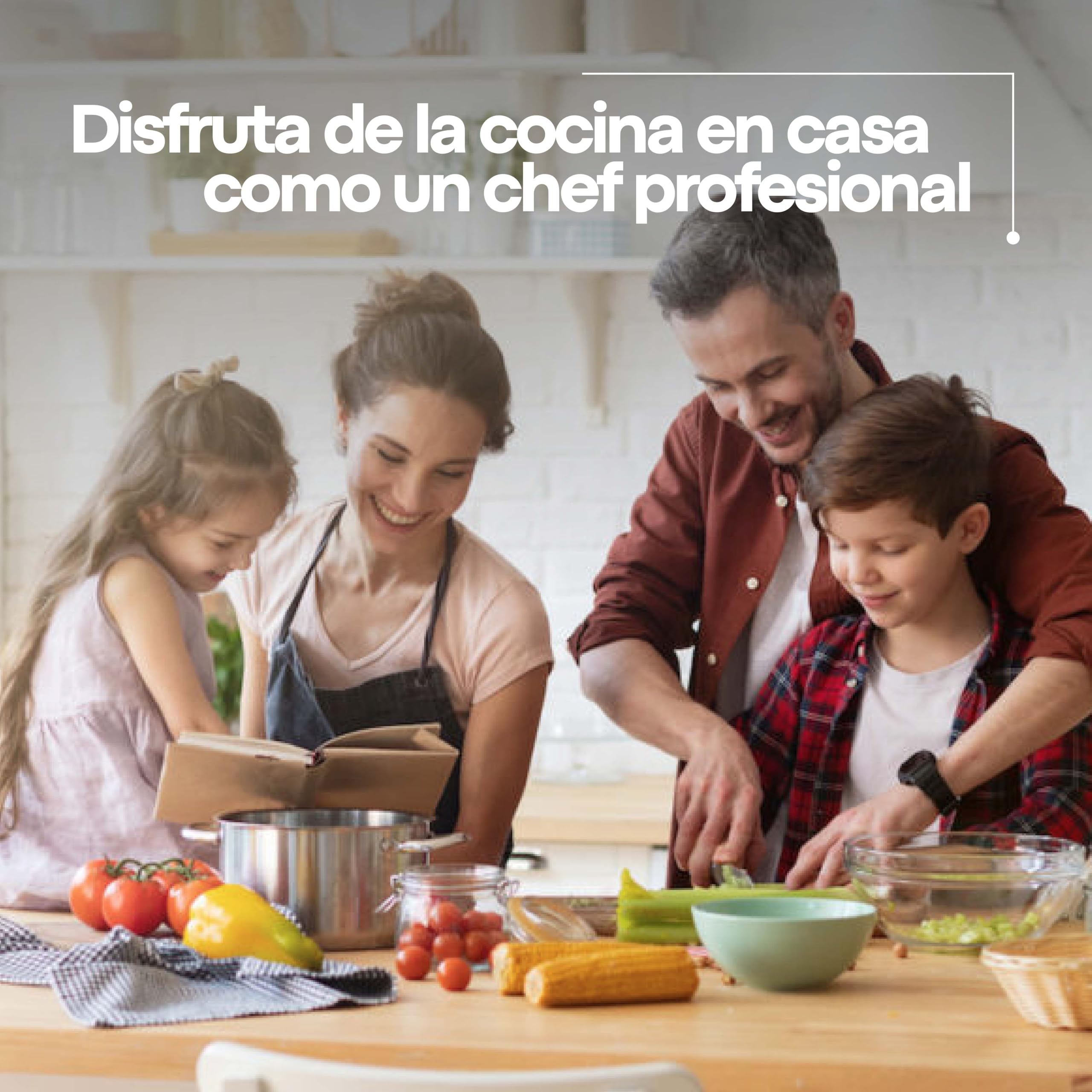WAYU - Cuchillo Cleveland- Cuchillo Multiuso Compacto, de 20 cm. Permite cortes precisos y seguros. Cuchillo de tamaño Pequeño en forma de hacha para cortes de carne, frutas y verduras. Knife.