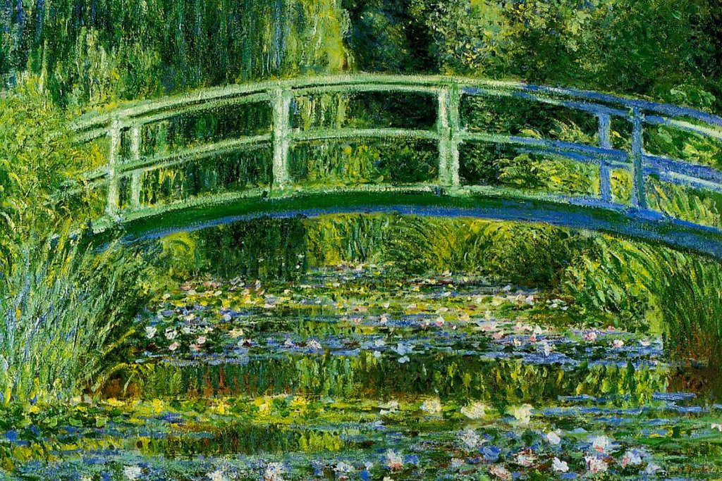 Amazon.com: Claude Monet Poster Water Lilies and Japanese Bridge